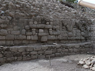 Excavated Temple at Edzna - edzna mayan ruins,edzna mayan temple,mayan temple pictures,mayan ruins photos